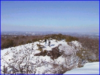 View along the ridge