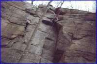 top-rope climbing